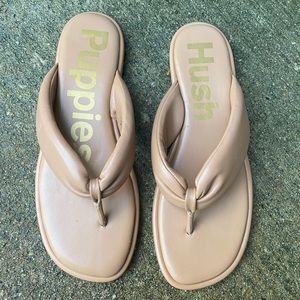 Hush Puppies Padded Thong Sandals Summer Woman’s Shoes Size 8